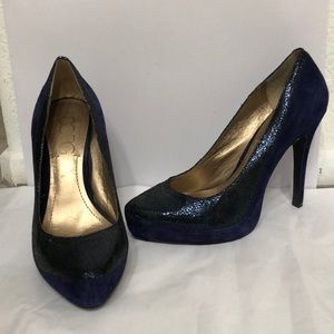 BGBG Paris Navy/Black platform Pumps